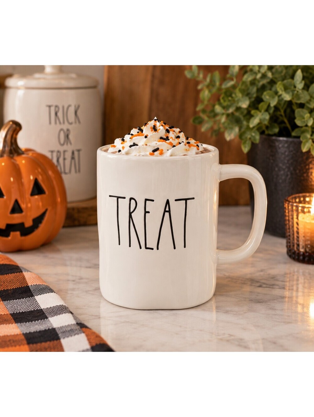 Rae Dunn Ceramic Treat Halloween Mug